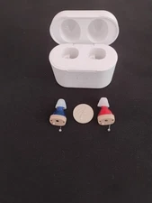 SET TWO 3 program  RECHARGEABLE IN -THE -EAR MINI HEARING AIDS/ AMPLIFIERS USA