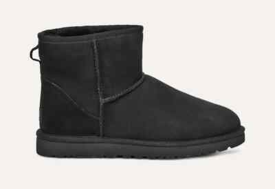 UGG - Men's Classic Mini Black 1002072 Leather Boot New in Box | eBay