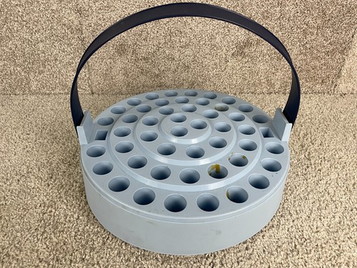 Tri-Chem Inc 07029 Circular Paint Tube Carrying Case w/ Handle Made in USA Gray