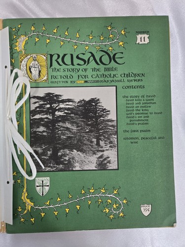 VINTAGE 1-40 1955 STORY OF THE BIBLE RETOLD FOR CATHOLIC CHILDREN BY MARYKNOLL - Picture 14 of 20