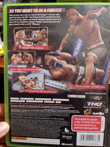 UFC 2009 Undisputed - Microsoft XBOX 360 - FREE POST - Picture 2 of 2