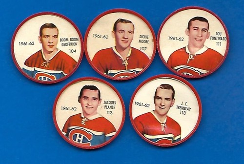 1961-62 MONEDA DE HOCKEY JELLY SHIRRIFF SALADA FOODS NHL 61-62 MONEDAS 1-120 VER LISTA - Imagen 414 de 457