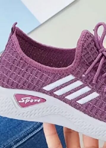 women’s running shoes size 8 Purple Sneaker Activewear jogging - Picture 4 of 5