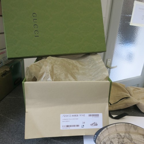 Gucci Run GG Ultralight Plume Cubic Beige Ebony Sneakers Größe 38 m. Kaufbeleg - Bild 8 von 10