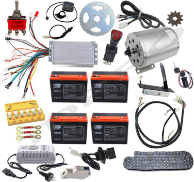 48V 1800W Brushless Electric Motor Kit For Go Kart Scooter Razor Quad Dirt Bike