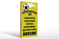 Holzschild Spruch 20X30 Cm Ich Bin Dortmund Fan Fussball Deko Schild Wooden Sign