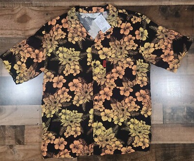 H&M Stranger Things Hawaiian Shirt Youth 18 Demogorgon Floral Netflix