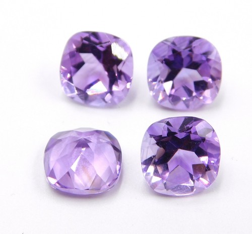 9,60 któw 5 sztuk Naturalna poduszka ametystowa Cięta partia Luźny kamień szlachetny 8 MM H-1491 - Zdjęcie 1 z 3