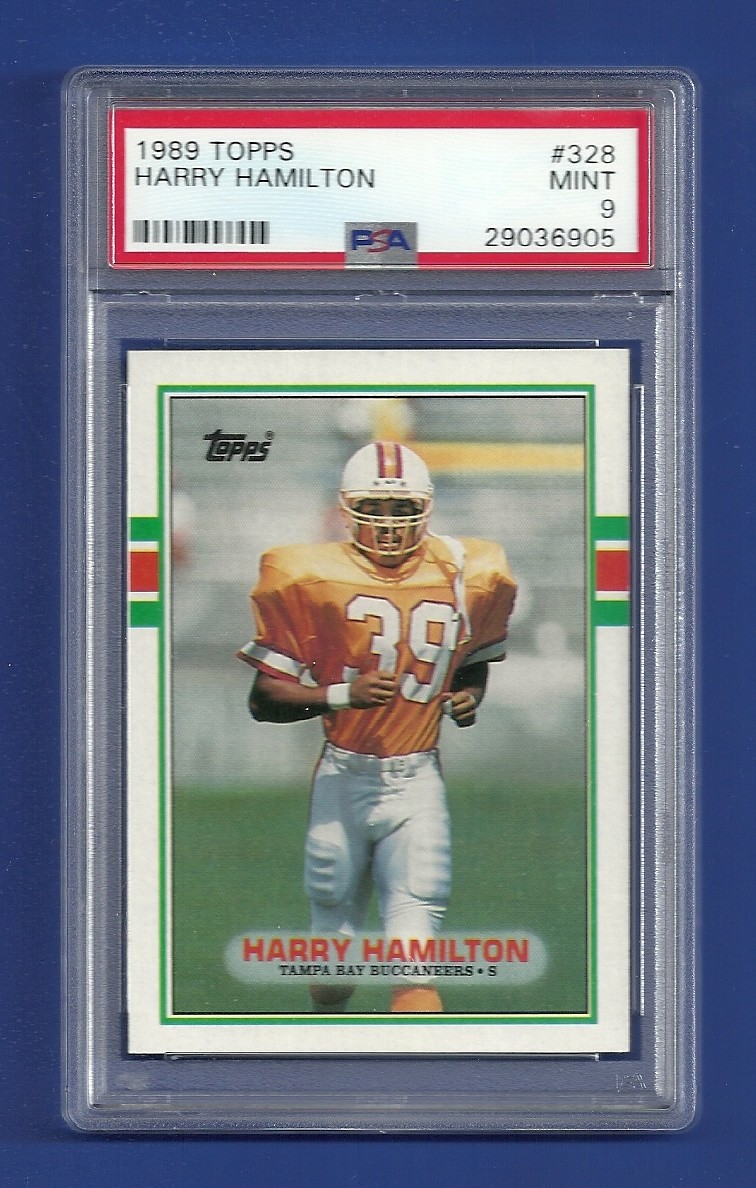 1989 TOPPS #328 HARRY HAMILTON PSA 9 MINT POP 1 ONLY 2 HIGHER ...