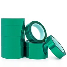 Green Polyester Tape 33m PET High Temp Temperature Masking Tape Powder Coating