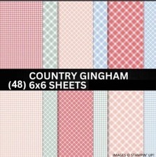 Stampin Up Country Gingham 48 Sheets 6x6 Designer Series Paper