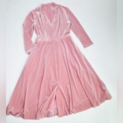 GAL MEETS GLAM Womans Dress Velvet Pink Dress Size
