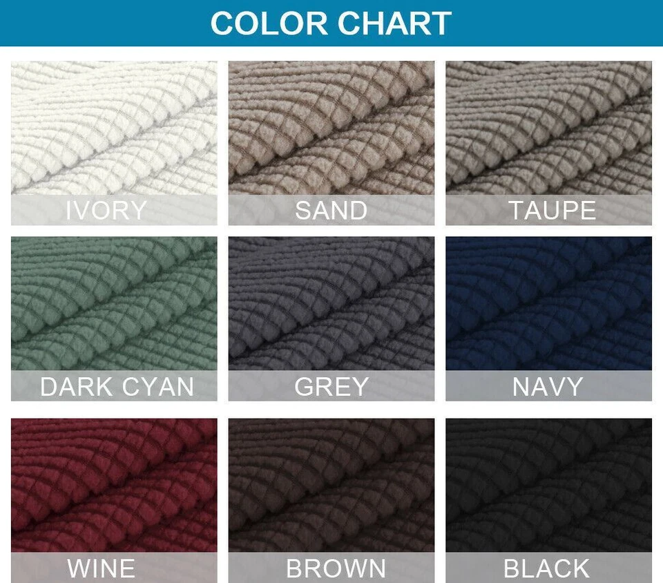 2 Pieces Stretch Sofa Covers Couch Covers Sofa Slip Covers Form Fit 1/2/3 Seater - image 3 of 4