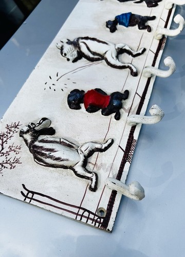 Boris O’Klein Style Dirty Dogs Cast Iron Hall Peg Hanger - 第 8/15 張圖片