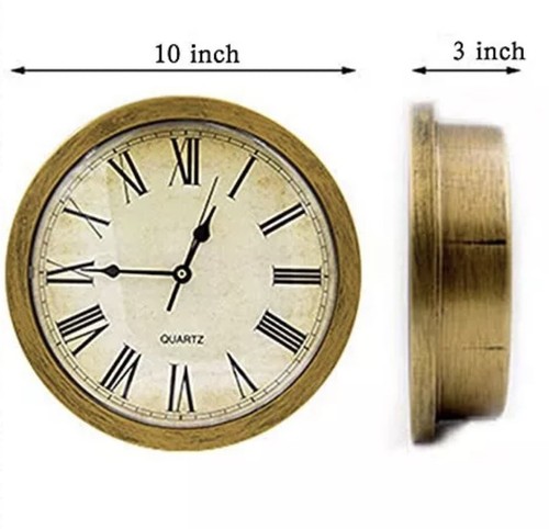 10 Inch Wall Clock with Hidden Safe Vintage Silent Non Ticking Battery Operat... - Picture 3 of 5