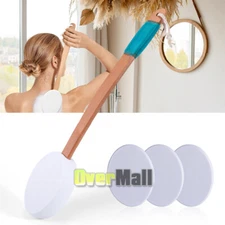 Lotion Applicator for Back, Feet, 3 Replaceable Pads with 1 Long Handled, Back