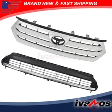 For Toyota Highlander 2011 12-2013 Front Bumper Upper and Lower Grille Assembly