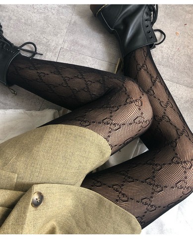 Women Stockings Fishnet Pantyhose Letters G Tights Lingerie Underwear WK451 - 第 8/12 張圖片