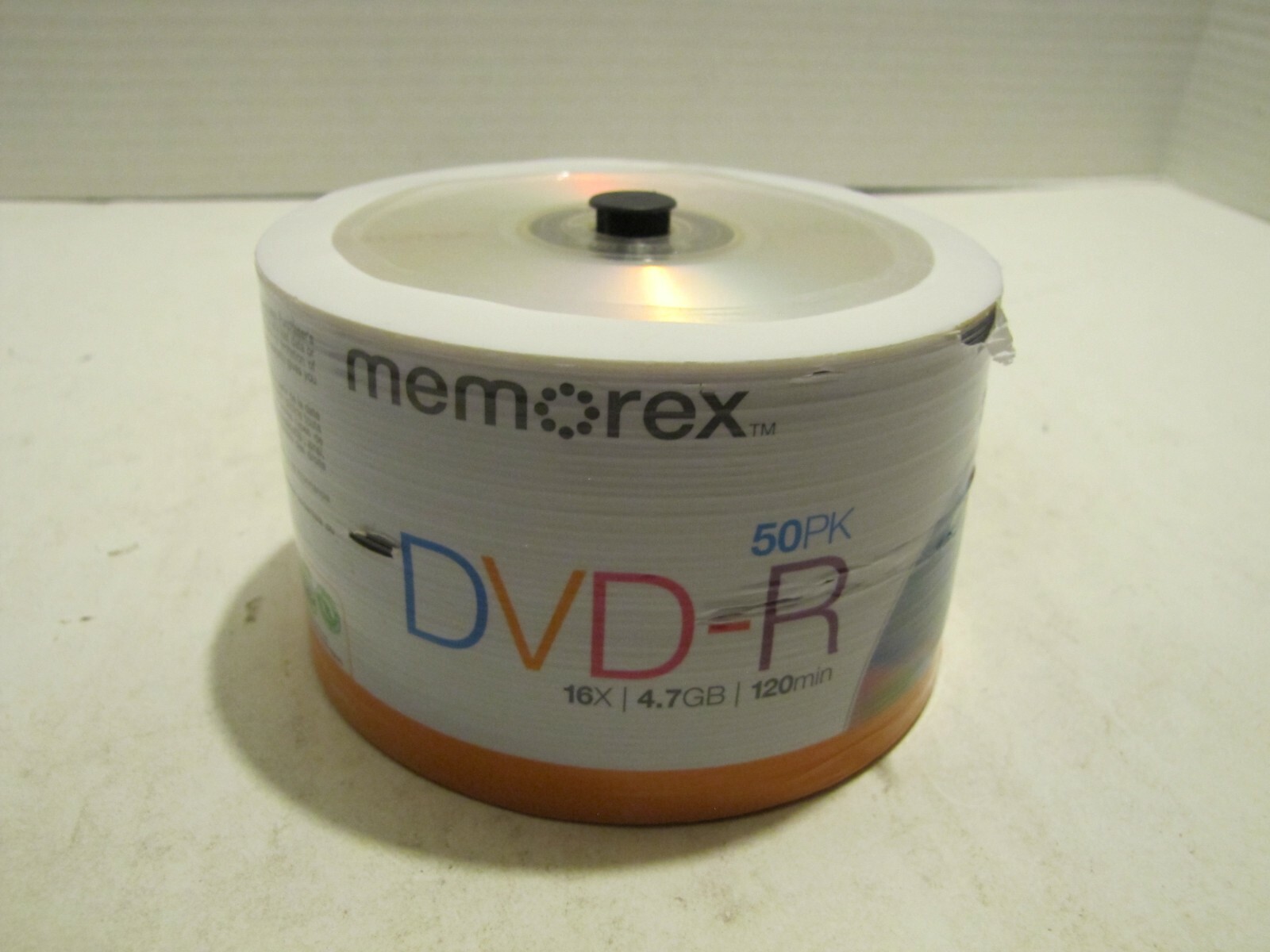 MEMOREX DVD-R 16X 4.7GB 120 MINUTE RECORDABLE DVD NEW 50 PACK