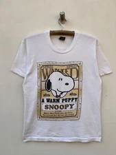 Vintage Snoopy Poster Art Comic 80s 50/50 Poly Cotton