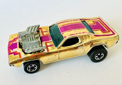 Hot Wheels Blackwall 1977 Gold Rodger Dodger Gold Chrome Purple