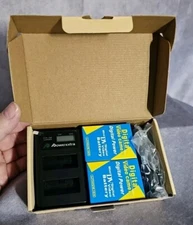 PowerExtra Digital Video Camera Replacement Battery And Dual Charger Never Used