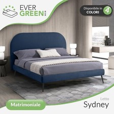 Letto matrimoniale o una piazza e mezza design moderno SYDNEY - Evergreenweb