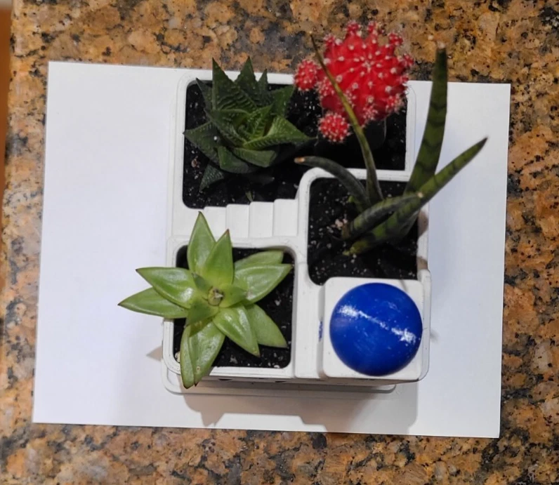 Succulent & Cactus Planter Santorini Inspired Greek Style House for Indoor use - Image 3 of 4