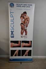 Promotional Retractable Banner EM Sculpt, Standup banner office Marketing