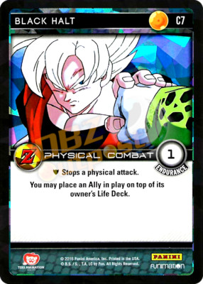 DBZ Dragon Ball Z TCG Panini Awakening C7 Black Halt Foil