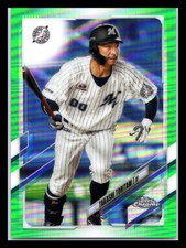 2021 Topps Chrome NPB #97 Takashi Toritani Green Refractor #/99