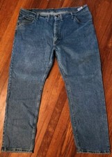 Wrangler Jeans Men's Size 44x30 Straight Denim Pants Relaxed 96FXVDB