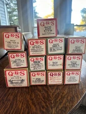 Vintage qrs player piano rolls lot