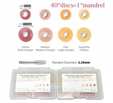 50X Dental Contouring Polishing Discs Sof-Lex Extra Thin Finishing Disc Mandrel