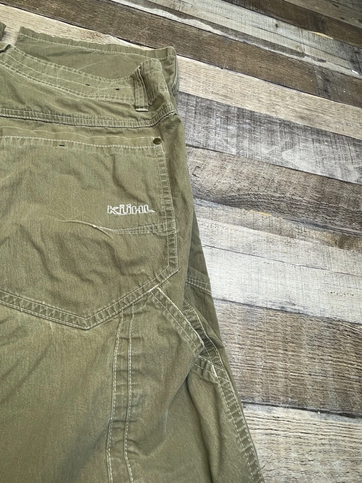 Kuhl Pants Men's Actual 33x30 Brown Revolvr Vtg Patina Dye Cotton Blend Camp - Image 2 of 4