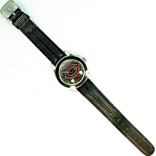 Chicago Bears NFL, Fossil Made, Unworn Mans Vintage 1993 Leather Band Watch! $75 - Picture 3 of 5