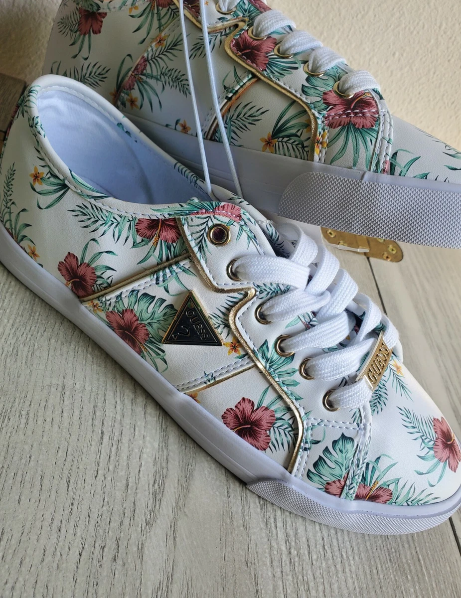 Women's Yellow Floral Sneakers | Doggy Love And More – DoggyLoveandMore