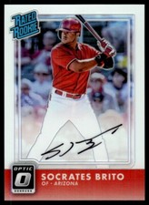 2016 Donruss Optic Rated Rookies Signatures Holo Socrates Brito Rookie Auto