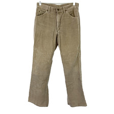 Vintage Lee Thick Whale Corduroy Brown Pants Waist 32 x 32 Act 31 x 29.5