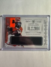 K218,065 - 2014 Panini National Treasures Timeline Jersey Names #16 Jeremy Hill/