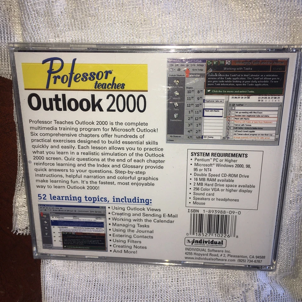 PROFESSOR TEACHES WINDOWS ME & INTERNET EXPLORER 5.5 & Outlook 2000 - Image 4 of 4