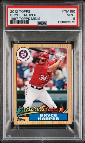 2012 Topps Bryce Harper Retro Future Stars Minis Mint PSA 9 (#TM150)