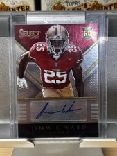 2014 Panini Select Rookie Auto Jimmie Ward #RA-JI Silver Prizm /99 (AU, RC)