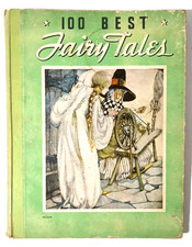 1937 ONE HUNDRED FAIRY TALES Compiled by Lois Donaldson Whitman Publishing Co