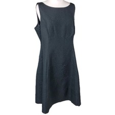 NEW Ben de Lisi Dress Black Textured Jacquard Shift Dress UK 18 BNWT / RRP £80