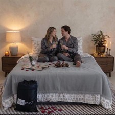 Waterproof Queen Blanket for Couples  Cozy, Reversible, Machine Washable