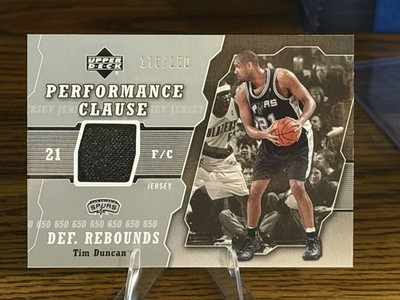 2005-06 Upper Deck - Performance Clause Jersey Tim Duncan #PCJ-TD /250 (MEM)