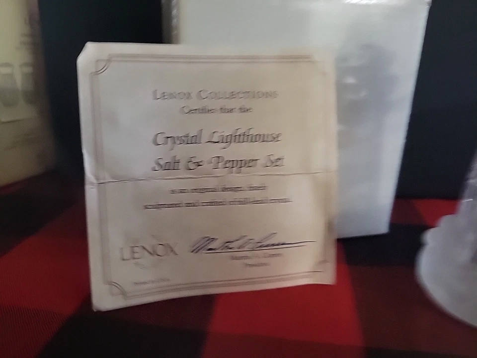 Salero y pimentero Lenox Full Lead Crystal. Nuevo en caja. Foto 4 de 4