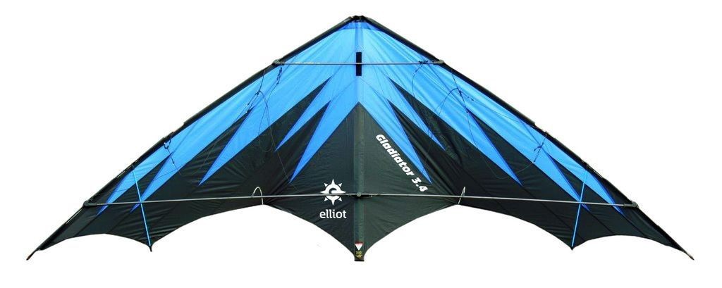 Lenkdrachen Elliot Gladiator 1.8 schwarz/blau 1018002  183 x 79 cm