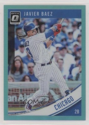 2018 Panini Donruss Optic Aqua Prizm 86/299 Javier Baez #75 wa7